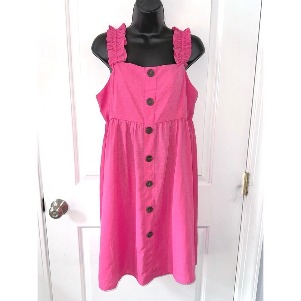Perfectly Priscilla pink ruffle dress - Picture 4 of 8